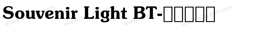 Souvenir Light BT字体转换